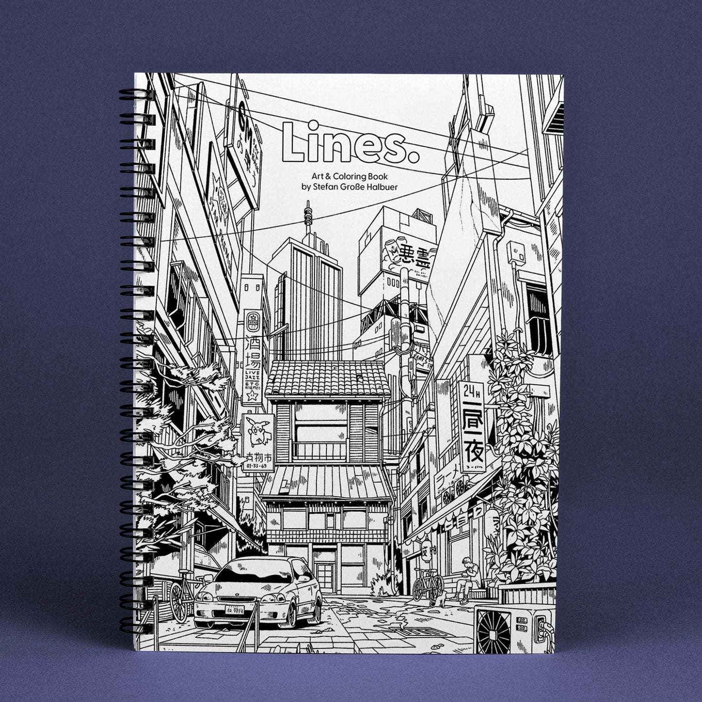 Lines. Art & Coloring Book