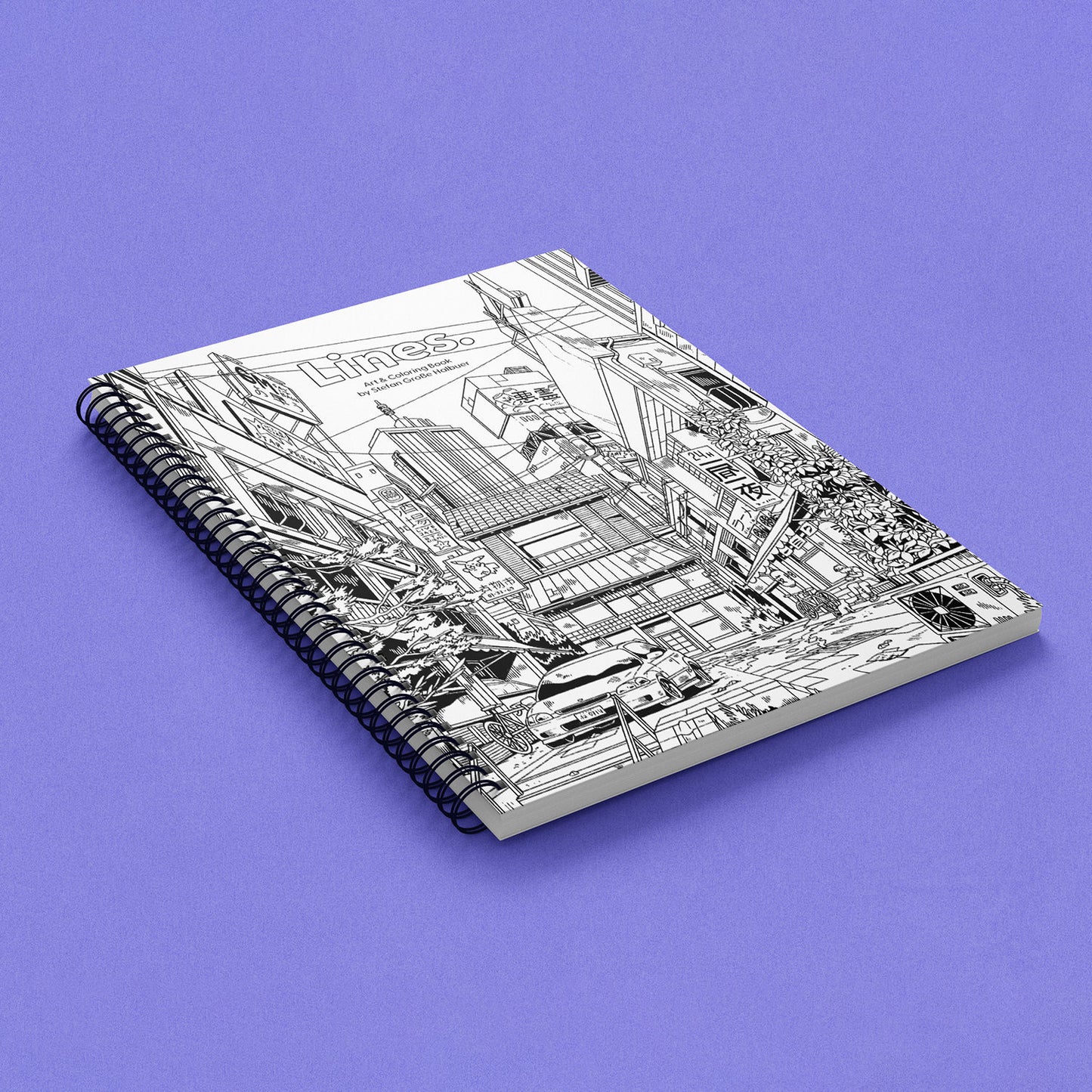 Lines. Art & Coloring Book